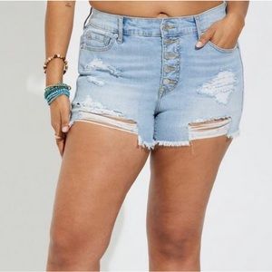 Torrid Boyfriend Stretch Mid-Rise Shorts size 20 NWT